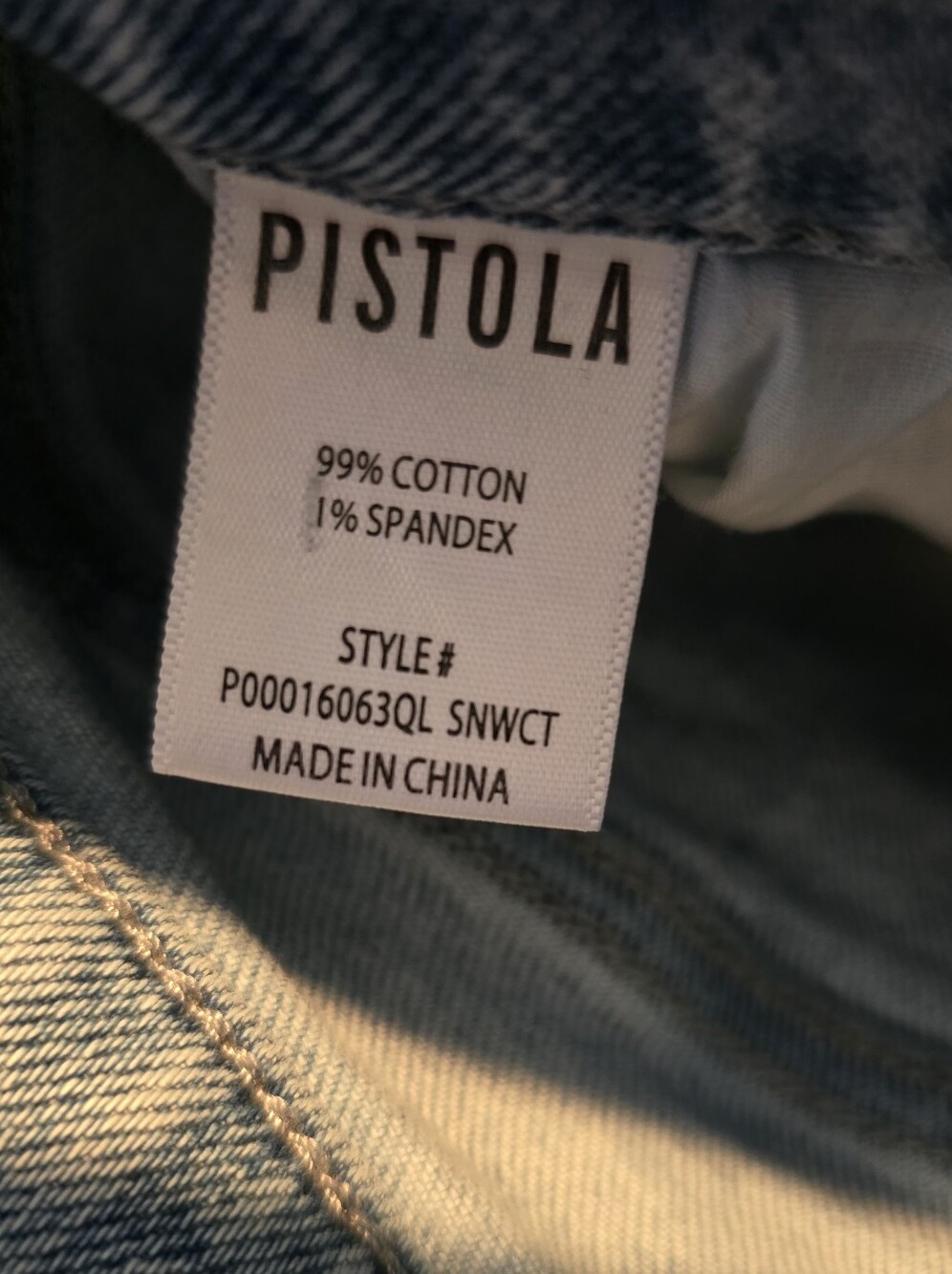 Pistola Lana Crop Wide Leg Jeans in Snowcat wash Size 27 - Picture 9 of 10